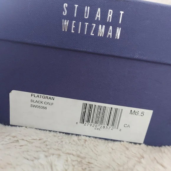 NEW! Stuart Weitzman Black Leather Ankle Boots - Picture 4 of 5